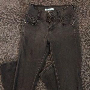 Black high rise skinny jeans